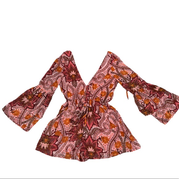 Gianni Bini Pants - Paisley BoHo Romper Shorts